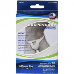 Sport-Aid Scott Specialties SA0249 WHI LG-Sport Aid Suspensory, Large, Hernia & Athletic Supports